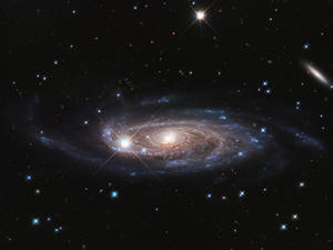 Fondo de pantalla genial de la espiral de la Vía Láctea en el espacio exterior