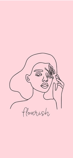 Fondo de pantalla de contorno de chica estética — Chica aesthetic GIF Fondos de pantalla