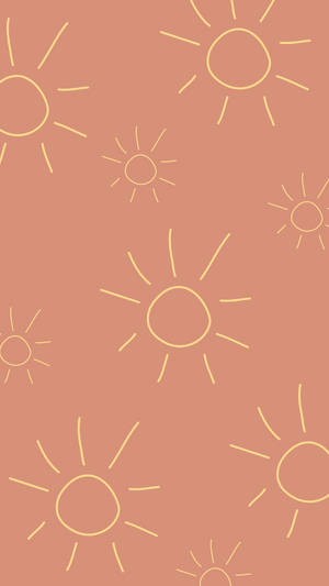 Dibujo de contorno de sol boho estético