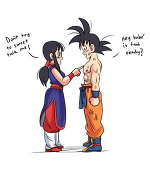 Goku y Chichi — Motorola Razr Fold Fondos de pantalla