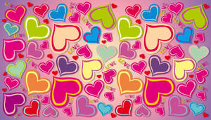 Corazón Impresionante Multicolor — Corazón de amor Fondos de pantalla