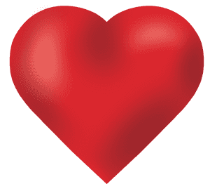 Corazón Rojo Brillante Gráfico — Amor Fondos de pantalla