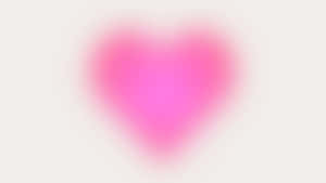 Corazón Rosa Borroso Estética Cyber Y2K