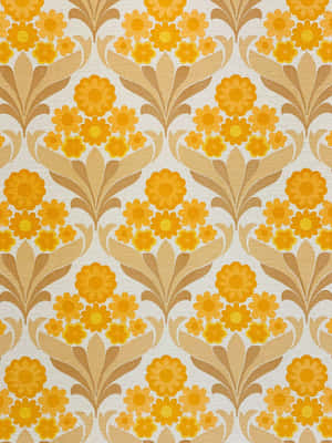 Floral 70s — Estética dorada Fondos de pantalla