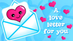 Corazones de Carta de Amor Linda