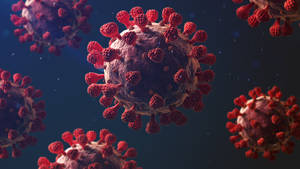 Fondo de pantalla de Coronavirus de Púas Rojas