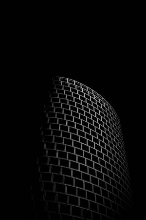 Fondo AMOLED de contorno de ladrillo blanco. — AMOLED Fondos de pantalla