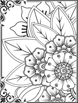 Imágenes de flores para colorear — iPad 9.ª generación Fondos de pantalla