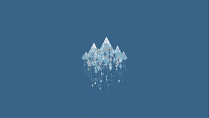 Fondo de pantalla de diseño simple de cristal en el centro