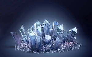 Fondo de pantalla de cristales blancos transparentes 3D