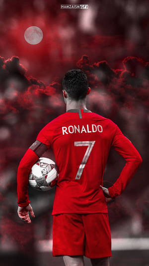 Cristiano Ronaldo Portugués Estética Roja Genial