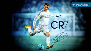 Fondo de pantalla de la firma de Cristiano Ronaldo.