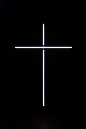 Cruz de neón — Estética neón Fondos de pantalla