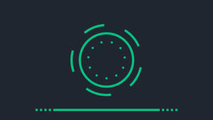Diseño gráfico simple de rueda de círculos