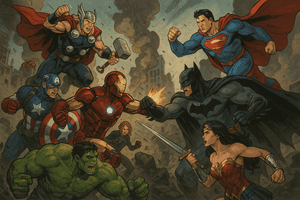 Fondo estético de Marvel, Fondo de DC Comics, Batman, Fondo de superhéroes, Superman, Iron Man, Wonder Woman
