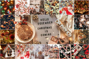 Collage navideño para laptop — Estética navideña acogedora Fondos de pantalla
