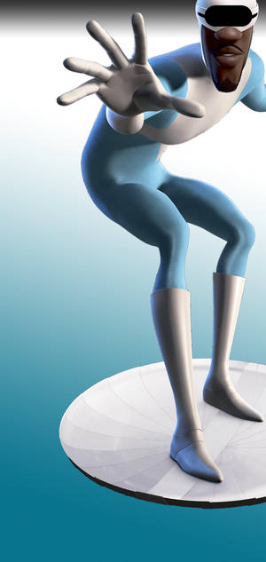Fondo de pantalla de degradado azul de Frozone — iPhone 15 Pro Max Fondos de pantalla