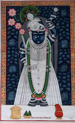 Deidad Shrinathji Azul — Redmi K Pad 2 Fondos de pantalla