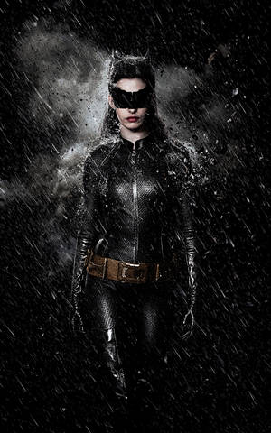 Fondo de pantalla del retrato de Catwoman de El Caballero Oscuro. — Galaxy Tab S10 Ultra Fondos de pantalla