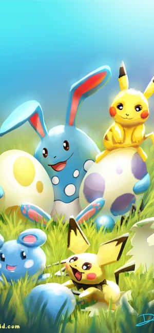 Pikachu y Eevee tiernos — iPhone 17 Pro Max Fondos de pantalla