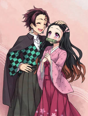 Fondo de pantalla lindo de Demon Slayer Nezuko