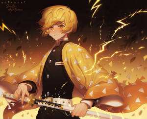 Demon Slayer Nocturno Zenitsu — Demon slayer zenitsu Fondos de pantalla