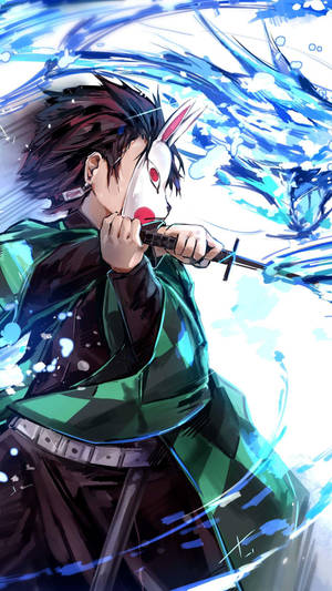 Demon Slayer Tanjiro Agua Giratoria — Demon Slayer Nezuko Fondos de pantalla
