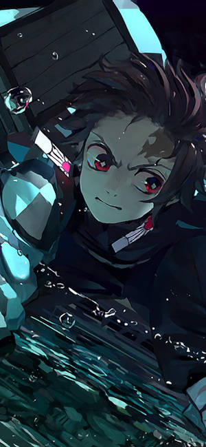 Demon Slayer Teléfono Tanjiro Turbulento — iPhone 18 Pro Max Fondos de pantalla