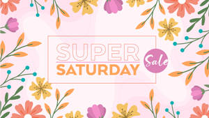 Ofertas de Súper Sábado con borde de flores