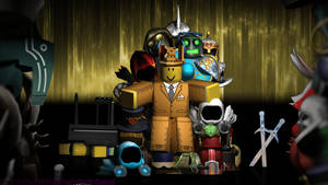 Fondo de pantalla genial del avatar de Roblox con corbata y traje en calidad HD.