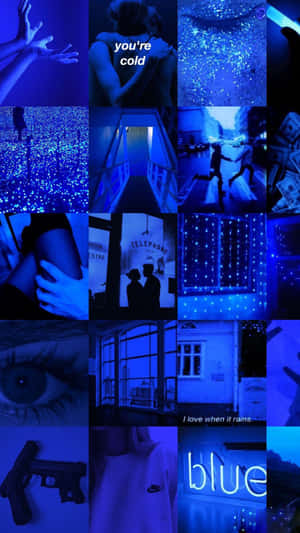 Fondo azul neón — Azul neón Fondos de pantalla