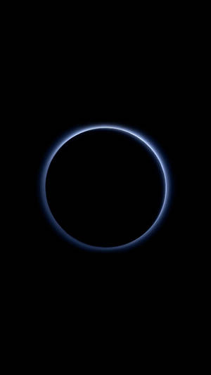 Fondo de pantalla AMOLED de un eclipse solar en luz azul. — AMOLED Fondos de pantalla