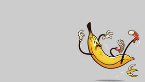 Fondo de pantalla de Dibujo Animado de Plátano Resbalando — Chromebook Fondos de pantalla