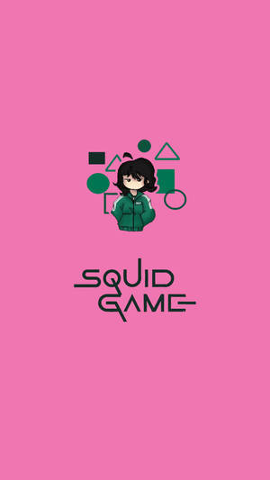 Fondo de pantalla de dibujo animado rosa 067 Squid Game — 067 squid game Fondos de pantalla