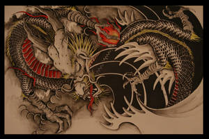 Dibujo de dragón japonés para PC