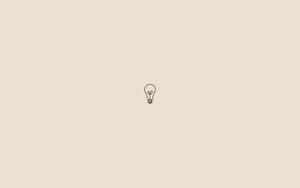 Dibujo minimalista de bombilla para escritorio — Estético minimalista GIF Fondos de pantalla
