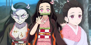 Diferentes fases de la vida de Nezuko de Demon Slayer