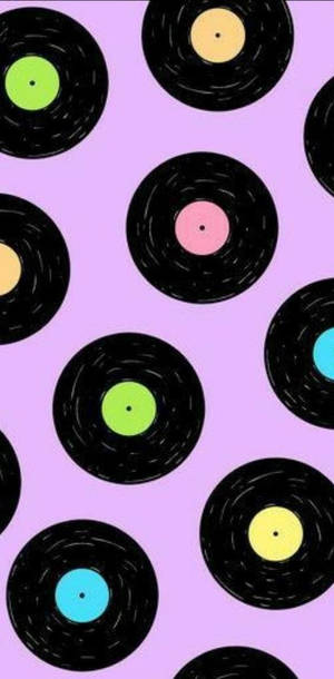 Disco minimalista negro de estética indie kid — Estética de chico indie Fondos de pantalla