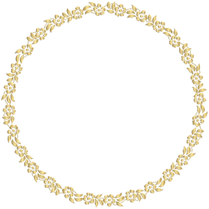 Diseño de Corona Floral Dorada