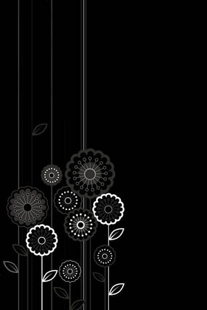 Diseño Floral Animado Oscuro para Android