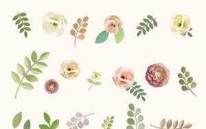 Diseño floral minimalista en tonos pastel