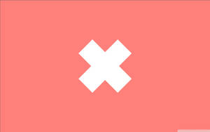 Fondo de pantalla minimalista de X blanca estilo caricatura