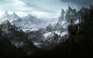 Teléfono gaming 4K mostrando Skyrim Elder Scrolls