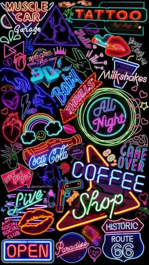 Fondo estético neón — Estética neón Fondos de pantalla