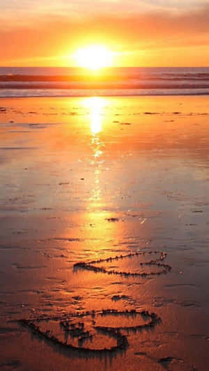 Fondo de Puesta de Sol en la Playa — Atardecer en la playa Fondos de pantalla
