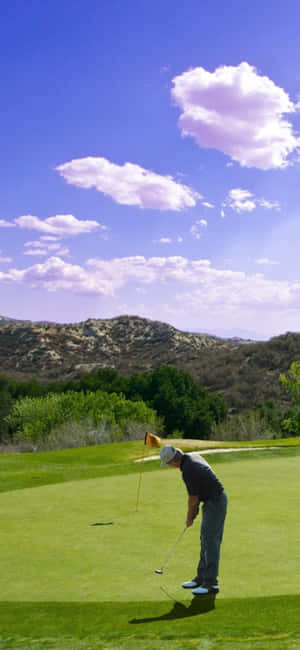 Fondo de Campo de Golf con iPhone X — Galaxia A18 Fondos de pantalla