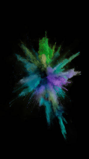 Fondo de pantalla AMOLED de una explosión estética de cenizas. — AMOLED Fondos de pantalla