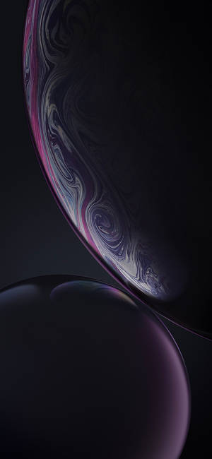Fondo de pantalla abstracto de burbujas de color púrpura oscuro veteado para iPhone XR — iPhone Xr Fondos de pantalla