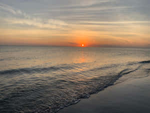 Imágenes de atardecer en la playa — Atardecer en la playa Fondos de pantalla