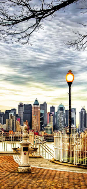 Fondo de Nueva York con iPhone X — Galaxia A18 Fondos de pantalla